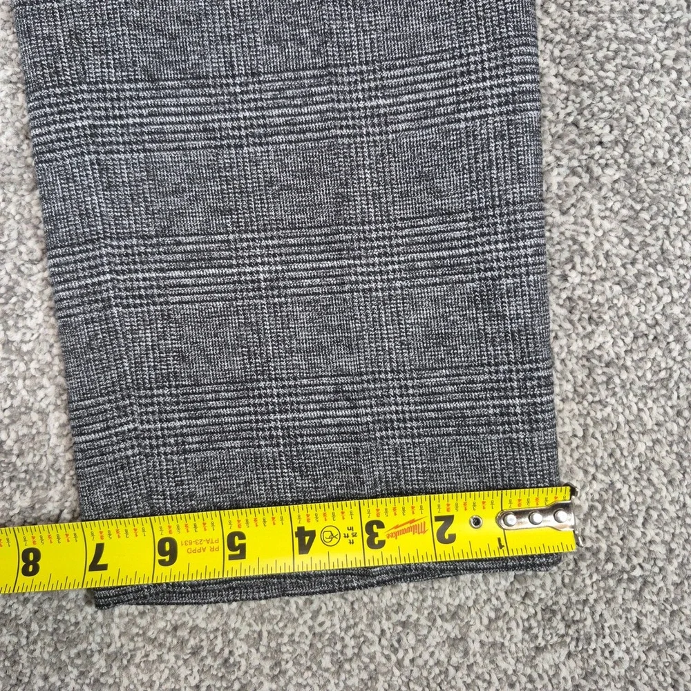 Banana Republic Dress Pants Mens 32x32 Gray Glen Plaid Slim Fit Trousers